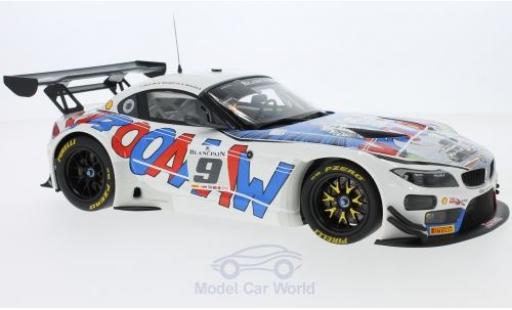 Modelauto Bmw Z4 GT3 No.9 Michel Vaillart Witpain Endurance 24h Spa 2015 A.Zanardi/B.Spengler/T.Glock 1/18 Bmw