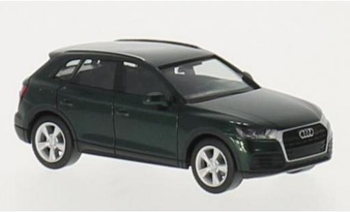 Modelauto Audi Q5 suv metallic groen 1/87 Herpa