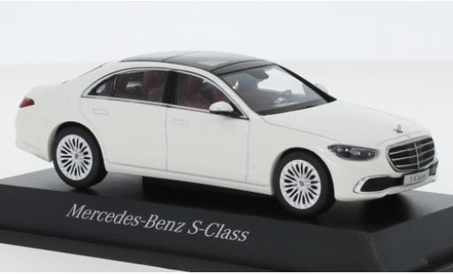 Modelauto Mercedes Classe S Base (V223) metallic wit 2020 1/43 Herpa