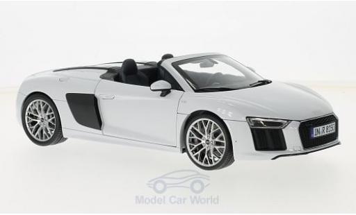 Modelauto Audi R8 spyder v10 grijs 2016 zonder Vitrine 1/18 iScale