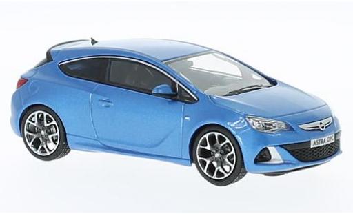 Modelauto Opel Astra OPC J metallic blauw 2012 1/43 iScale