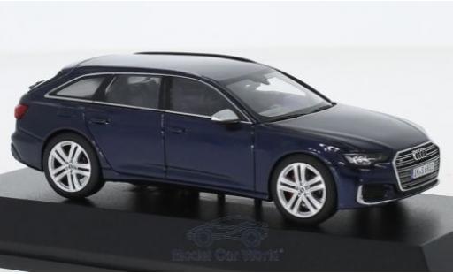 Modelauto Audi S6 avant blauw 2019 1/43 Jadi