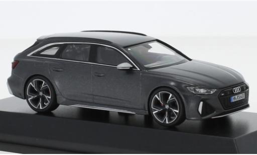 Modelauto Audi RS6 avant (C8) mat-grijs 2019 1/43 Minichamps
