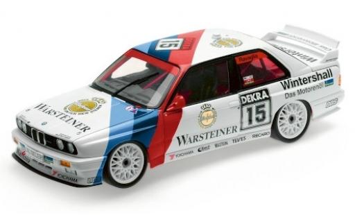 Modelauto Bmw M3 course (E30) No.15 M Team Schnitzer Warsteiner Hockenheim 1992 R.Ravaglia 1/18 Minichamps