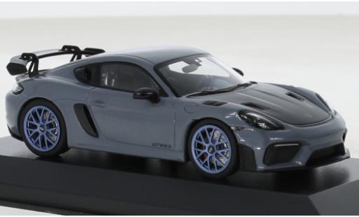Modelauto Porsche 718 GT4 RS grijs 2022 1/43 Minichamps