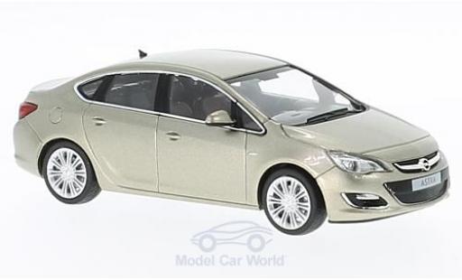 Modelauto Opel Astra Limousine J Sedan metallic beige 2012 1/43 Minichamps