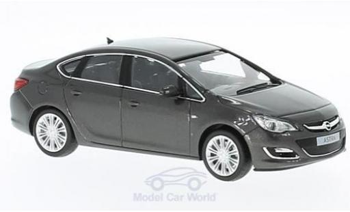 Modelauto Opel Astra Limousine J Sedan metallic grijs 2012 1/43 Minichamps