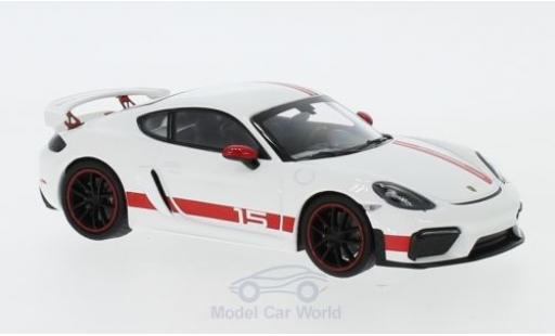 Modelauto Porsche 718 GT4 Sports Cup Edition wit/rood 2019 1/43 Minichamps
