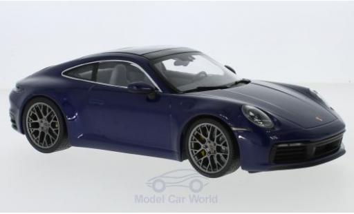 Modelauto Porsche 911 4S Carrera blauw 2019 1/18 Minichamps