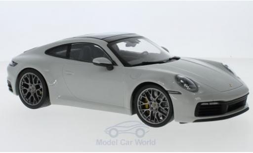 Modelauto Porsche 911 4S Carrera grijs 2019 1/18 Minichamps