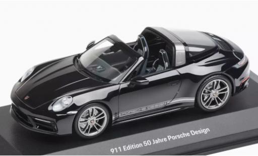 Modelauto Porsche 911 Targa zwart 50 Jahre Design 1/43 Minichamps