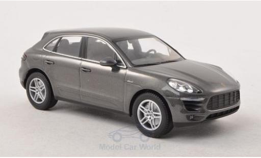 Modelauto Porsche Macan S Diesel metallic grijs 1/43 Minichamps