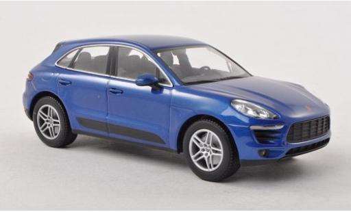 Modelauto Porsche Macan S metallic blauw 2013 1/43 Minichamps