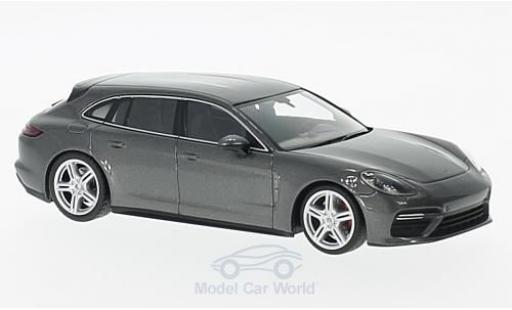 Modelauto Porsche Panamera Turbo Sport Tourismo metallic grijs 1/43 Minichamps