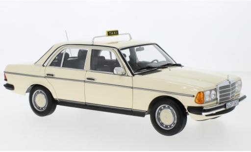 Modelauto Mercedes 200 Coupe (W123) beige Taxi (D) 1980 1/18 Norev
