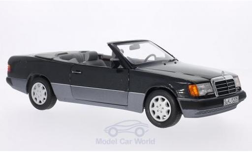 Modelauto Mercedes 300 Coupe CE-24 (A124) Cabriolet metallic zwart/metallic grijs Softtop zum aufsetzen liegt bei 1/18 Norev