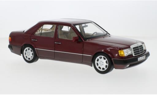 Modelauto Mercedes 500 Base E (W124) metallic rood 1991 1/18 I Norev
