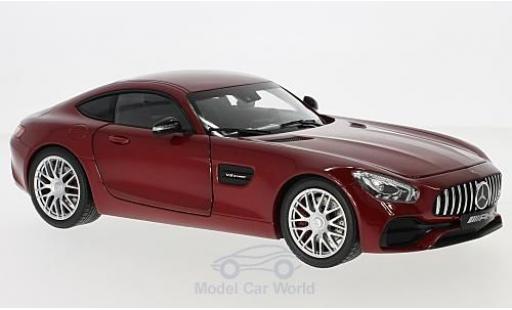 Modelauto Mercedes AMG GT Base (C190) metallic rood 1/18 Norev