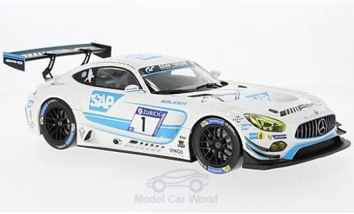 Modelauto Mercedes B GT3 3 No.1 AMG zwart falcon SAP 24h N&Atilde;&frac14;rburgring 2017 Y.Buurman/A.Christodoulou/M.Engel/M.Metzger 1/18 Norev