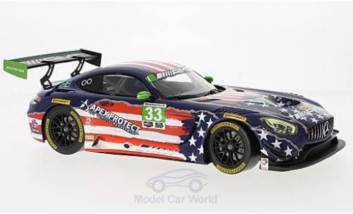 Modelauto Mercedes AMG GT GT3 3 No.33 Team Riley Motorsports IMSA 6h Watkins Glen 2017 B.Keating/J.Bleekemolen 1/18 Norev