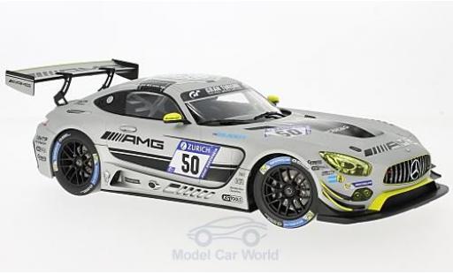 Modelauto Mercedes AMG GT GT3 3 No.50 HTP Motorsport 24h N&Atilde;&frac14;rburgring 2017 D.Baumann/M.Buhk/E.Mortara/E.Sandstr&Atilde;&para;m 1/18 Norev