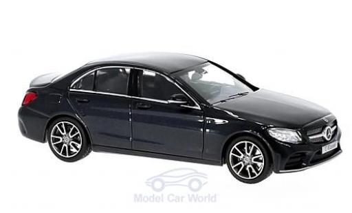 Modelauto Mercedes Classe C Base Mopf (W205) metallic blauw 1/43 Norev