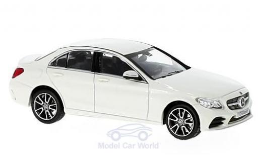 Modelauto Mercedes Classe C Base Mopf (W205) metallic wit 1/43 Norev