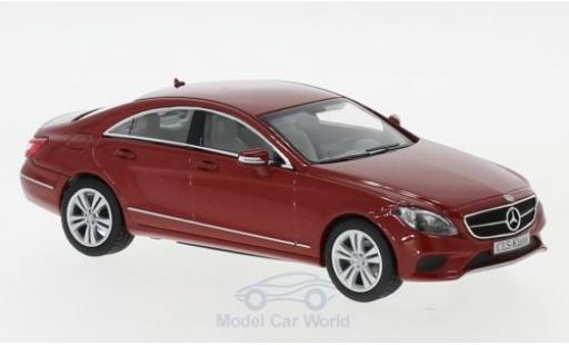 Modelauto Mercedes CLS Base (C218) metallic rood 2014 1/43 Norev