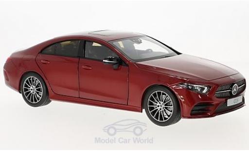 Modelauto Mercedes CLS Base Coupe (C257) metallic rood 2018 1/18 Norev