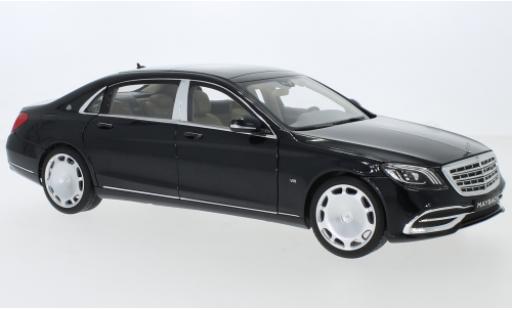 Modelauto Mercedes Classe S Base Maybach S 650 (X222) metallic zwart 1/18 Norev