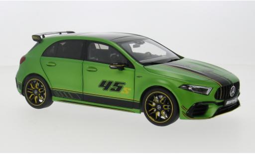 Modelauto Mercedes A AMG Mercedes 45 S 4Matic groen/geel 1/18 I NZG
