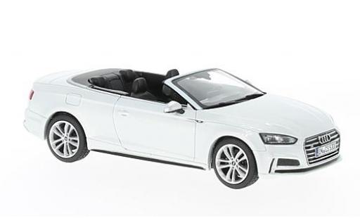 Modelauto Audi S5 cab s-tronic Cabriolet metallic wit 1/43 Paragon