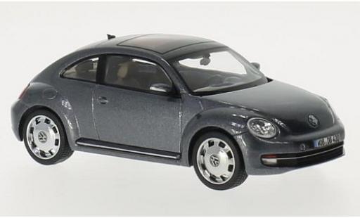 Modelauto Volkswagen Beetle Base metallic grijs 2012 1/43 Schuco