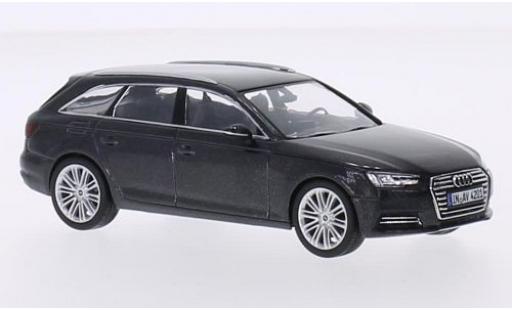 Modelauto Audi A4 avant metallic grijs 2015 1/43 Spark