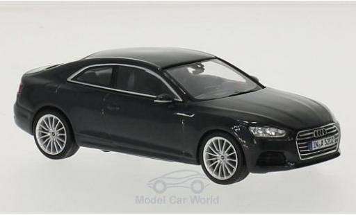 Modelauto Audi A5 coupe metallic grijs 2016 1/43 Spark