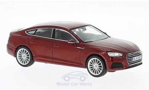 Modelauto Audi A5 sportback metallic rood 2016 1/43 Spark