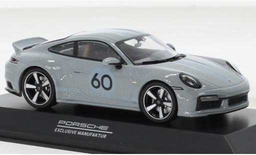 Modelauto Porsche 911 Sport Classic metallic grijs 2022 1/43 I Spark