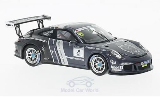 Modelauto Porsche 911 GT3 Cup No.8 Sports 2016 Design N.Dagilis 1/43 Spark