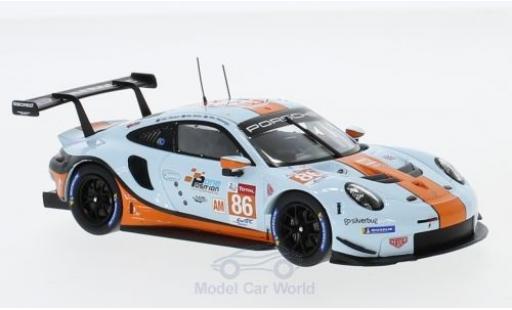 Modelauto Porsche 911 RSR ( II) No.86 Gulf Racing Gulf WEC 2018 M.Wainwright/B.Barker/A.Davison 1/43 Spark