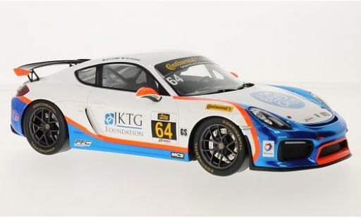 Modelauto Porsche 718 GT4 Clubsport No.64 Team TGM T.Giovanis/G.Cosmo 1/18 Spark