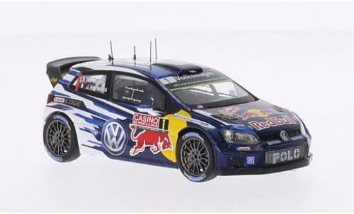 Modelauto Volkswagen Polo WRC R No.1 Motorsport Red Bull Rally WM Rally Monte-Carlo 2015 S.Ogier/J.Ingrassia 1/43 Spark