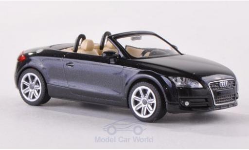 Modelauto Audi TT roadster (8J) metallic zwart 2007 1/87 Wiking