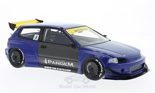 Modelauto Honda Civic Base (EG6) by Pandem metallic blauw RHD 1/18 Ignition Model