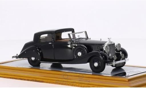 Modelauto Rolls Royce Phantom Hooper III Sedanca De Ville zwart RHD 1937 sn 3CP130 1/43 Ilario