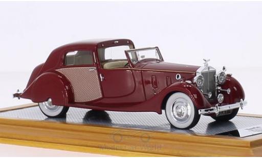 Modelauto Rolls Royce Phantom Park Ward III Sedanca de Ville rood/Dekor RHD 1937 sn3CM61 1/43 Ilario