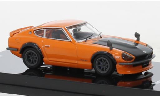 Modelauto Nissan Fairlady Z S30 () oranje/zwart RHD 1/64 INNO64