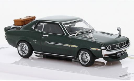 Modelauto Toyota Celica Base 1600 GTV (TA22) groen RHD 1/64 INNO64