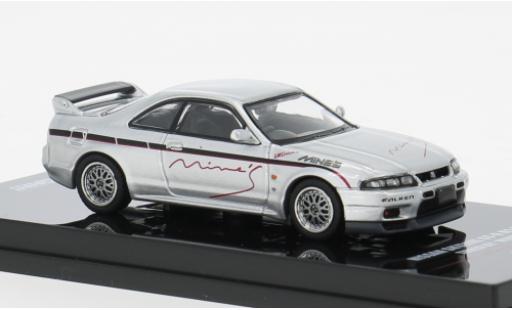 Modelauto Nissan Skyline R33 GR-R () grijs 1/64 INNO64
