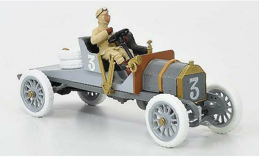 Itala Targa Course 1/43 STF Florio No.3 grijs1906 A.Cagno 1907 modelauto