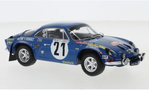 Modelauto Alpine A110 rallye Renault No.21 Rally Monte Carlo 1973 J.P.Nicolas/M.Vial 1/24 IXO